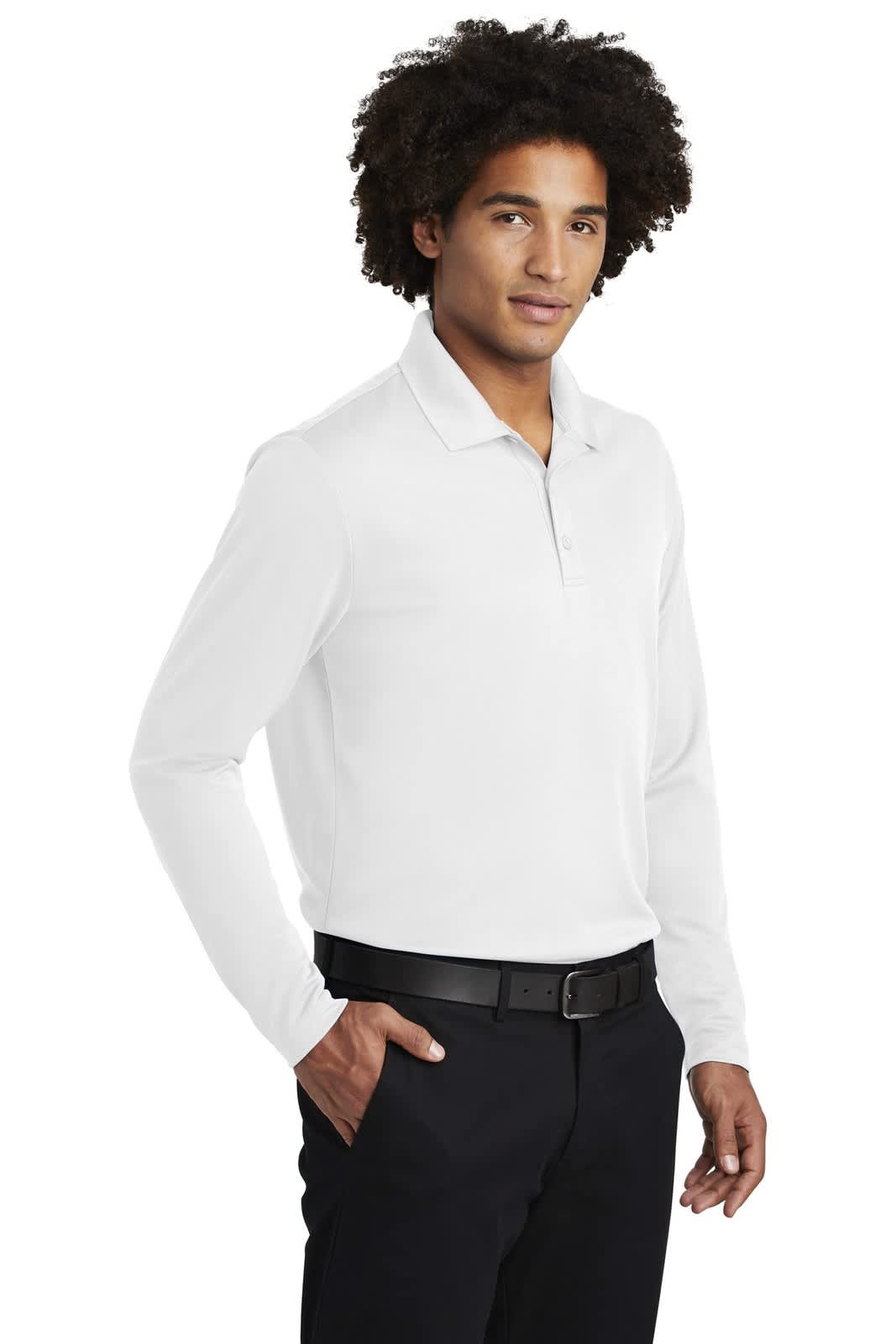 Sport-Tek  PosiCharge  RacerMesh  Long Sleeve Polo