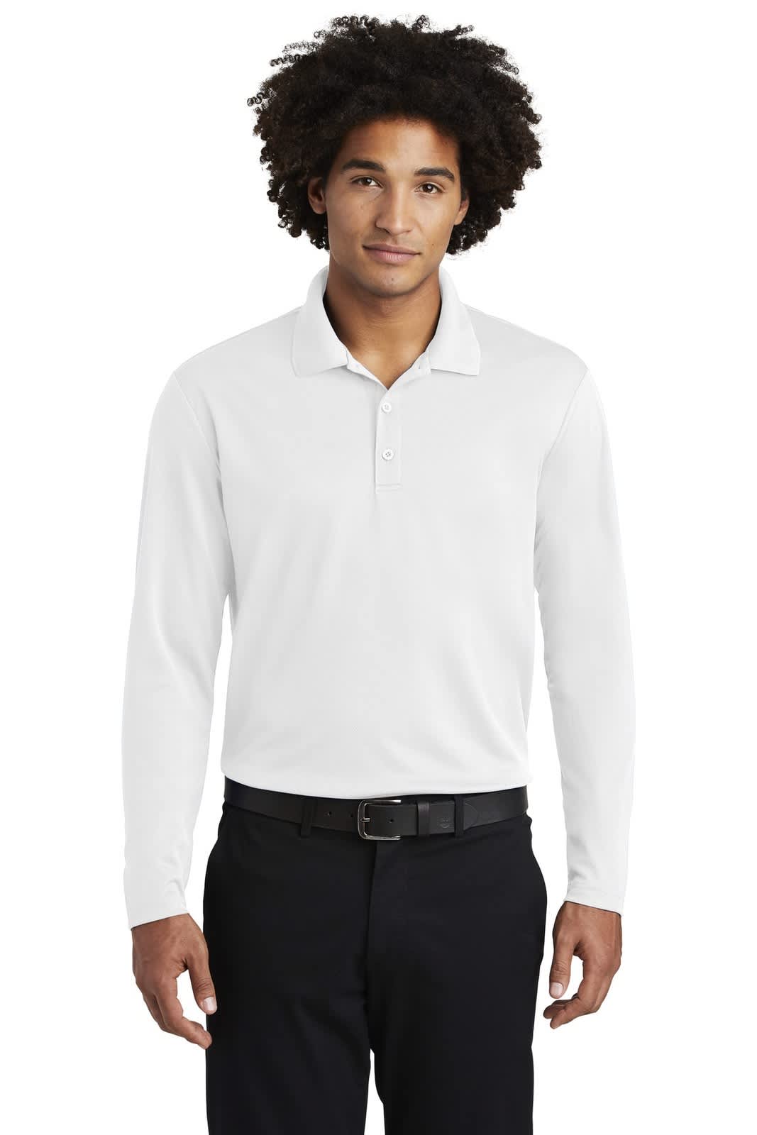 Sport-Tek  PosiCharge  RacerMesh  Long Sleeve Polo