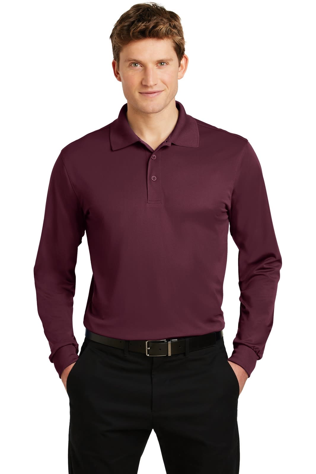 Sport-Tek Long Sleeve Micropique Sport-Wick Polo