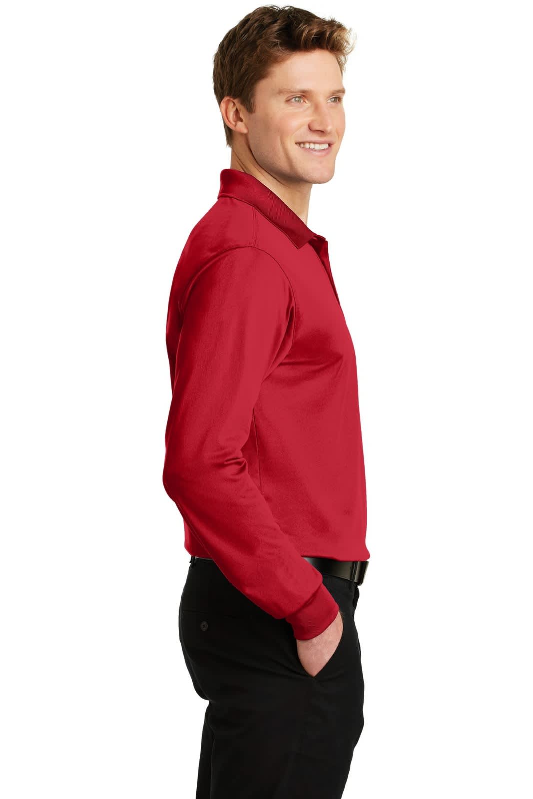 Sport-Tek Long Sleeve Micropique Sport-Wick Polo