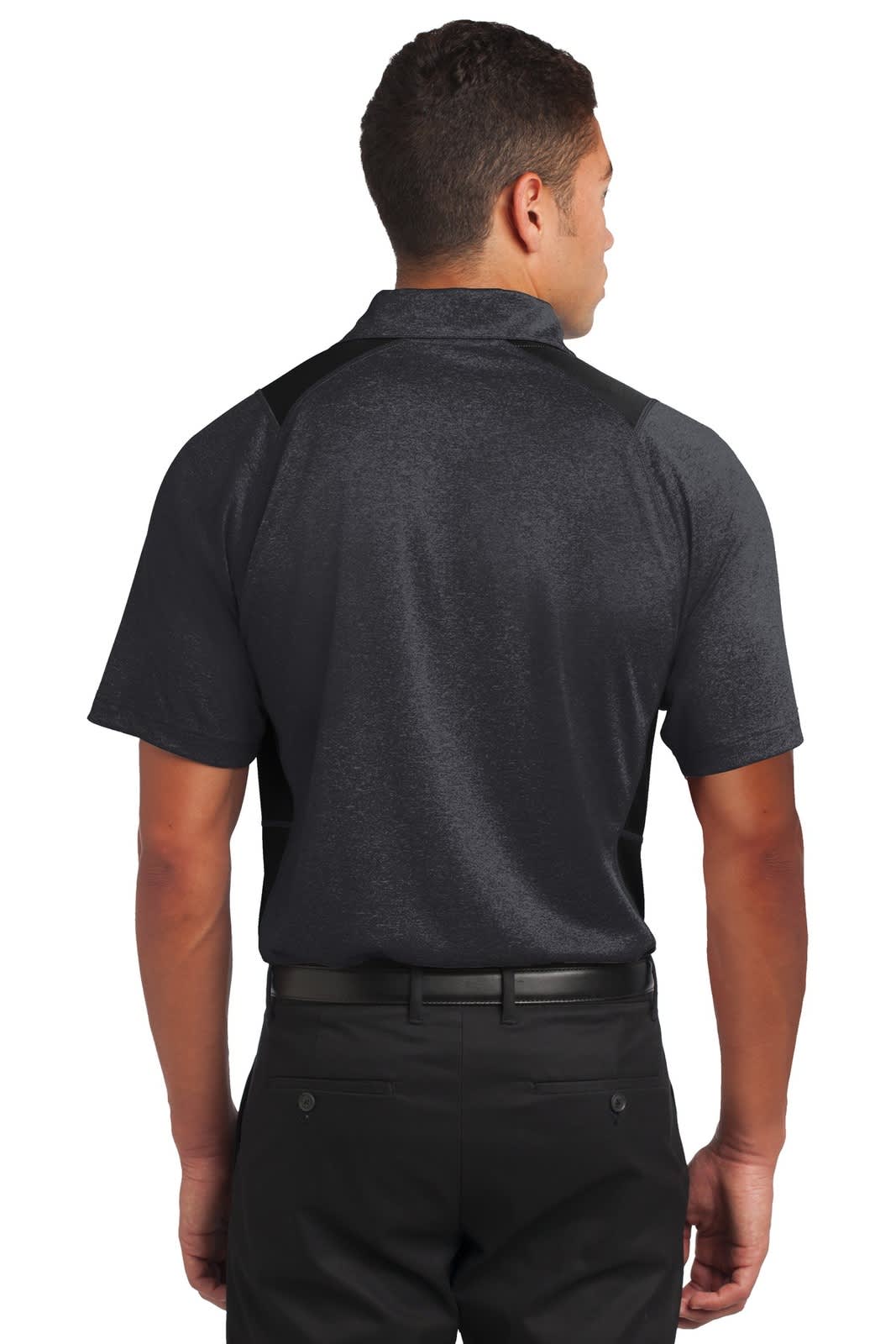 Sport-Tek Heather Colorblock Contender Polo