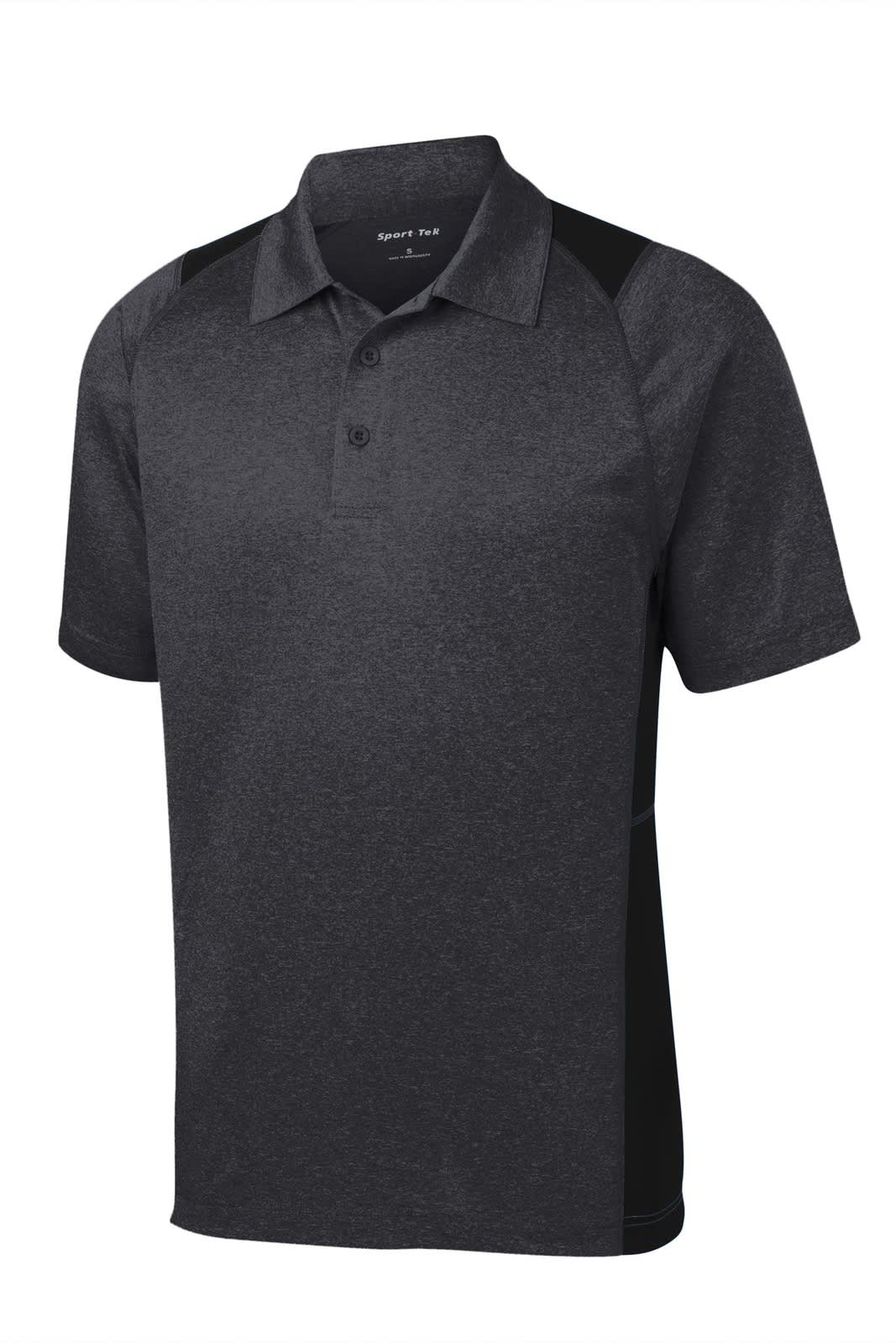 Sport-Tek Heather Colorblock Contender Polo