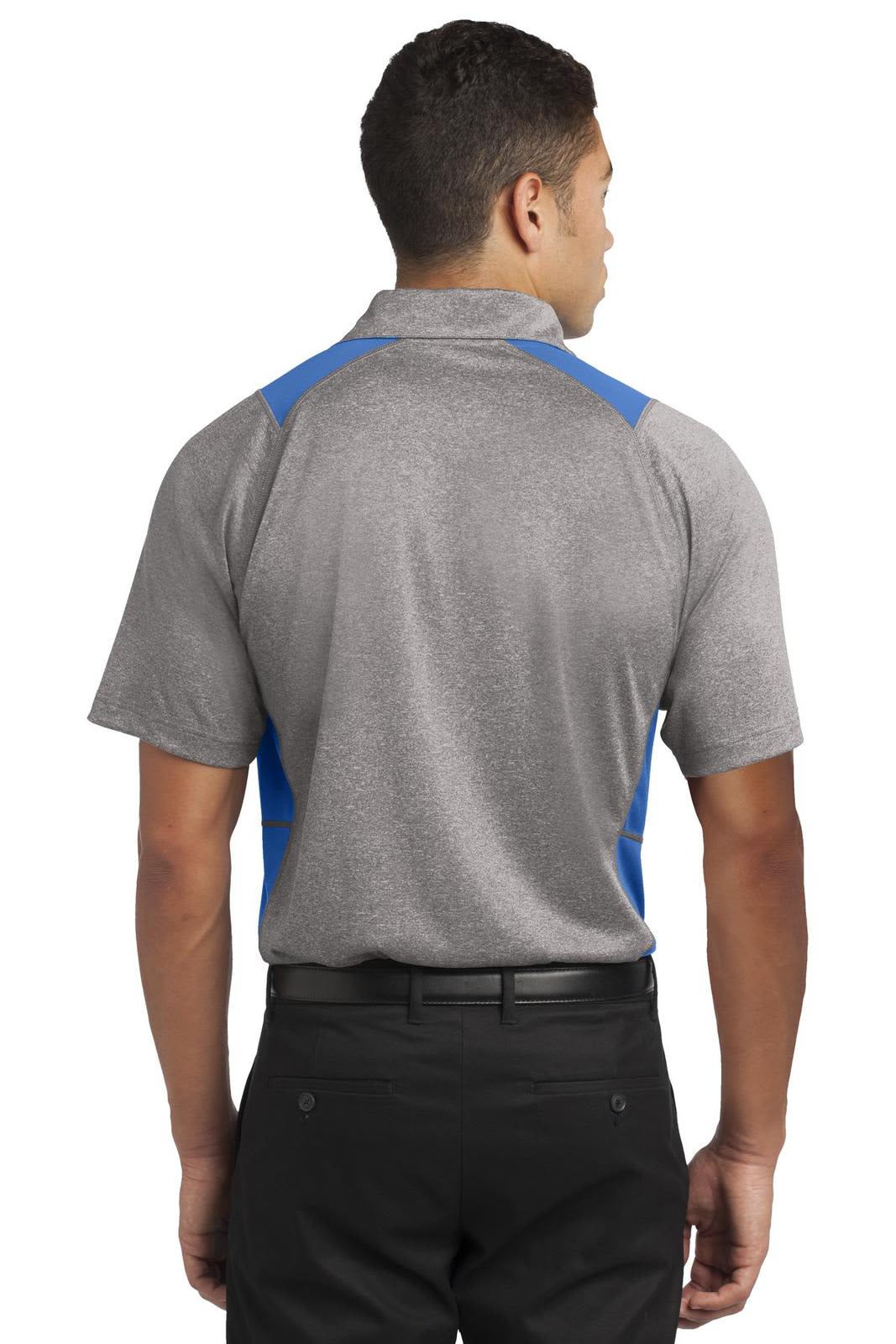 Sport-Tek Heather Colorblock Contender Polo