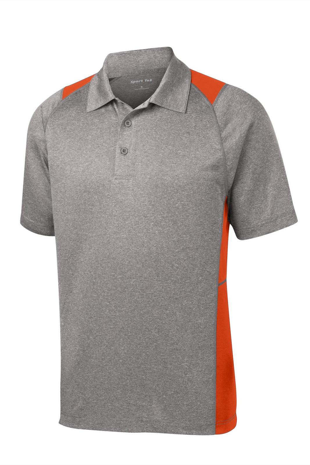 Sport-Tek Heather Colorblock Contender Polo