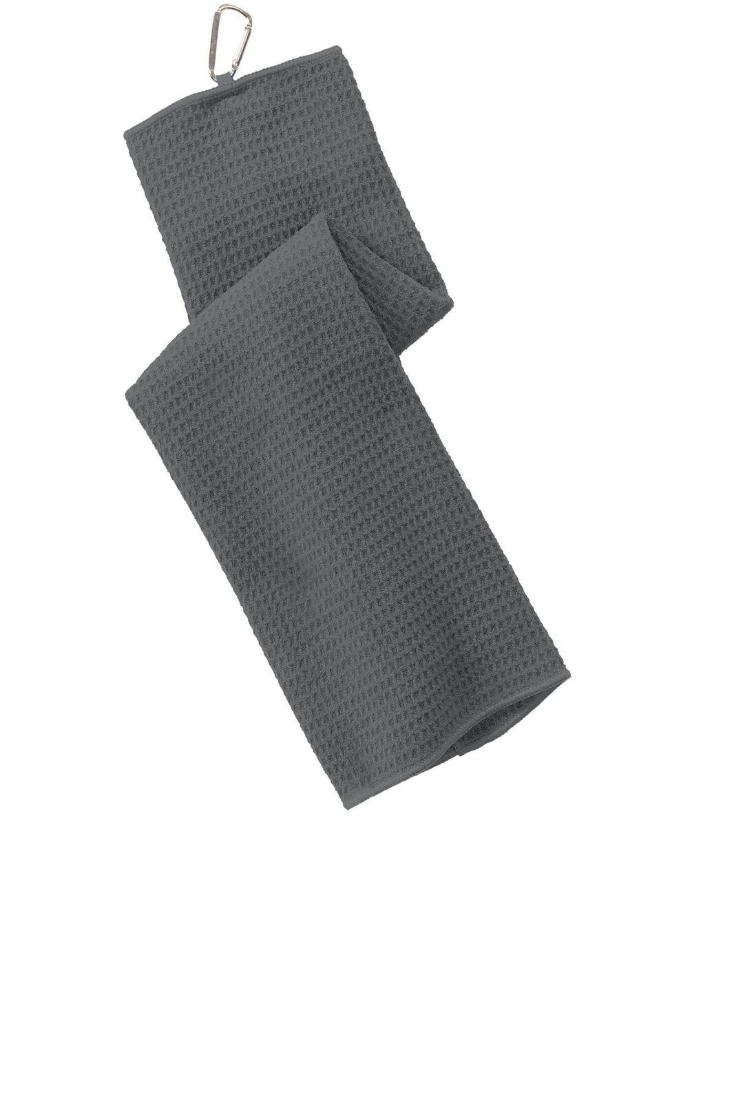 Port Authority Waffle Microfiber Golf Towel - TW60 Image Deep Smoke