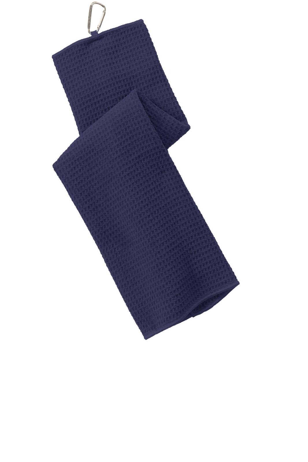 Port Authority Waffle Microfiber Golf Towel - TW60 Image True Navy