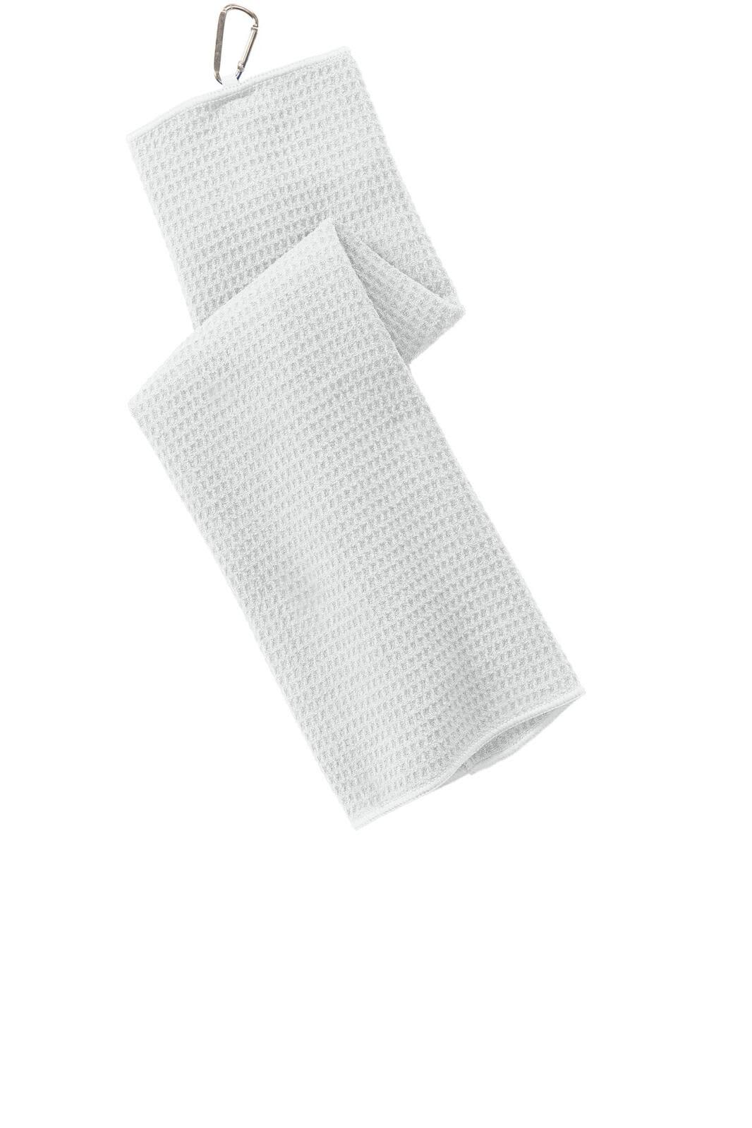 Port Authority Waffle Microfiber Golf Towel - TW60 Image White