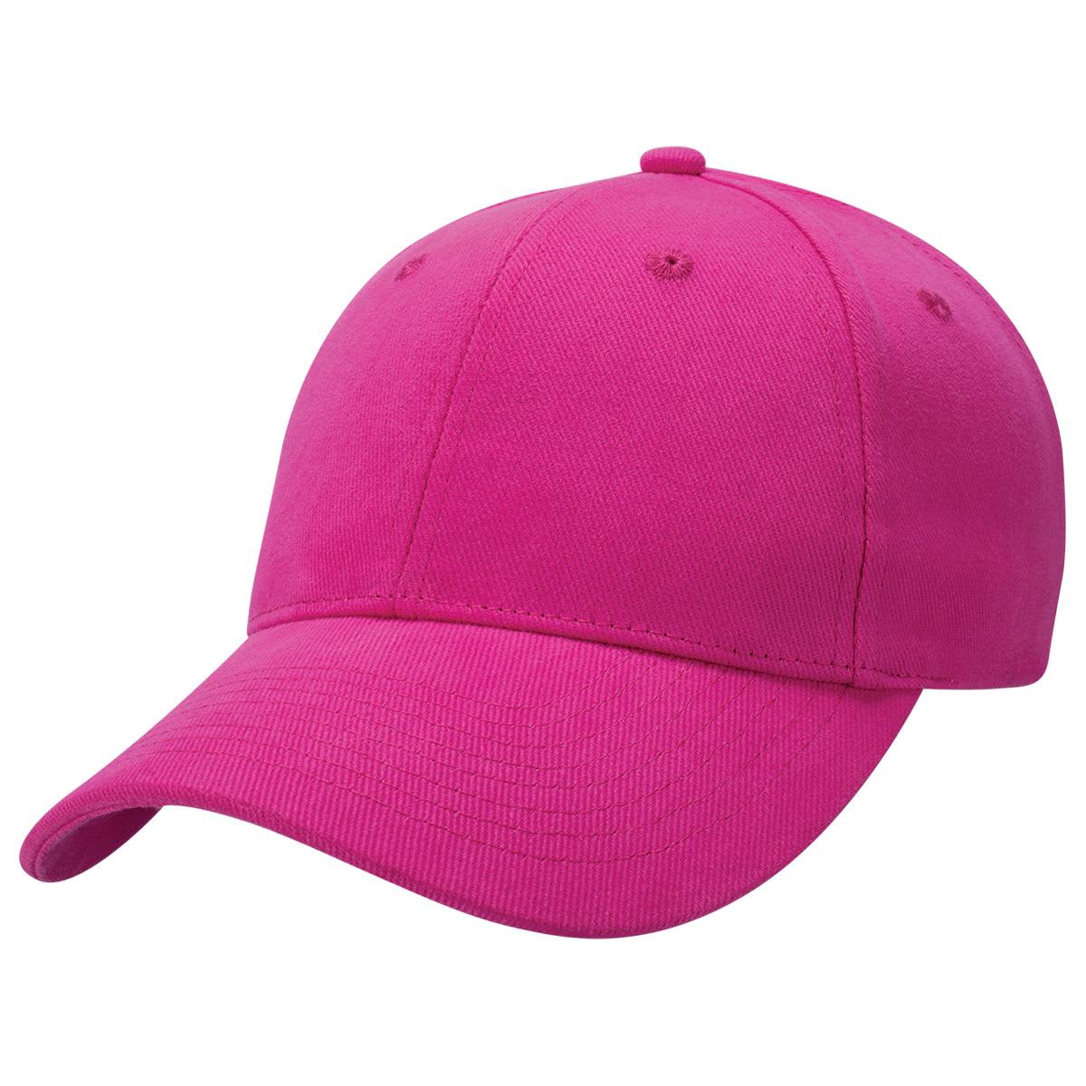 Heavy Brushed Cotton Cap - 4171 Image Hot Pink