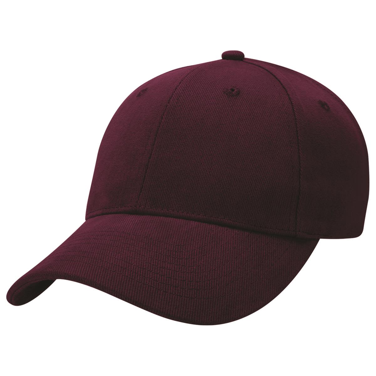 Heavy Brushed Cotton Cap - 4171 Image Maroon
