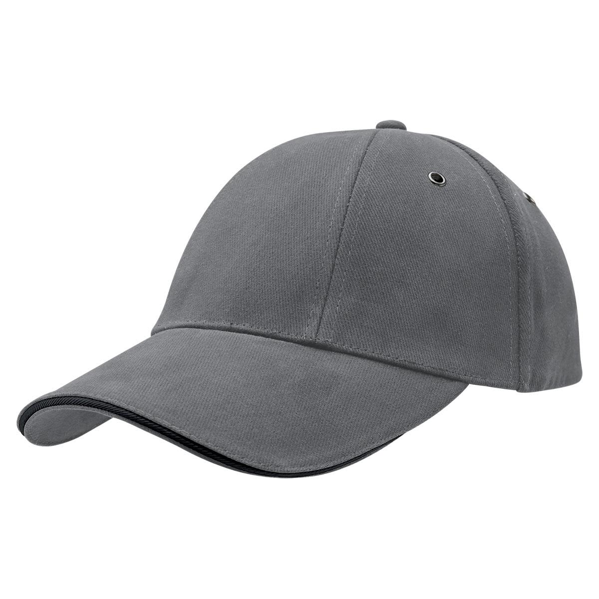Rotated Sandwich Peak Cap - 4290 Image Grey,Black