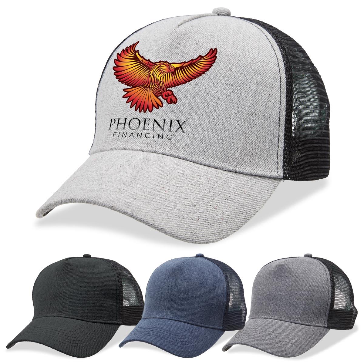 Heathered Mesh Trucker - 4395 Image