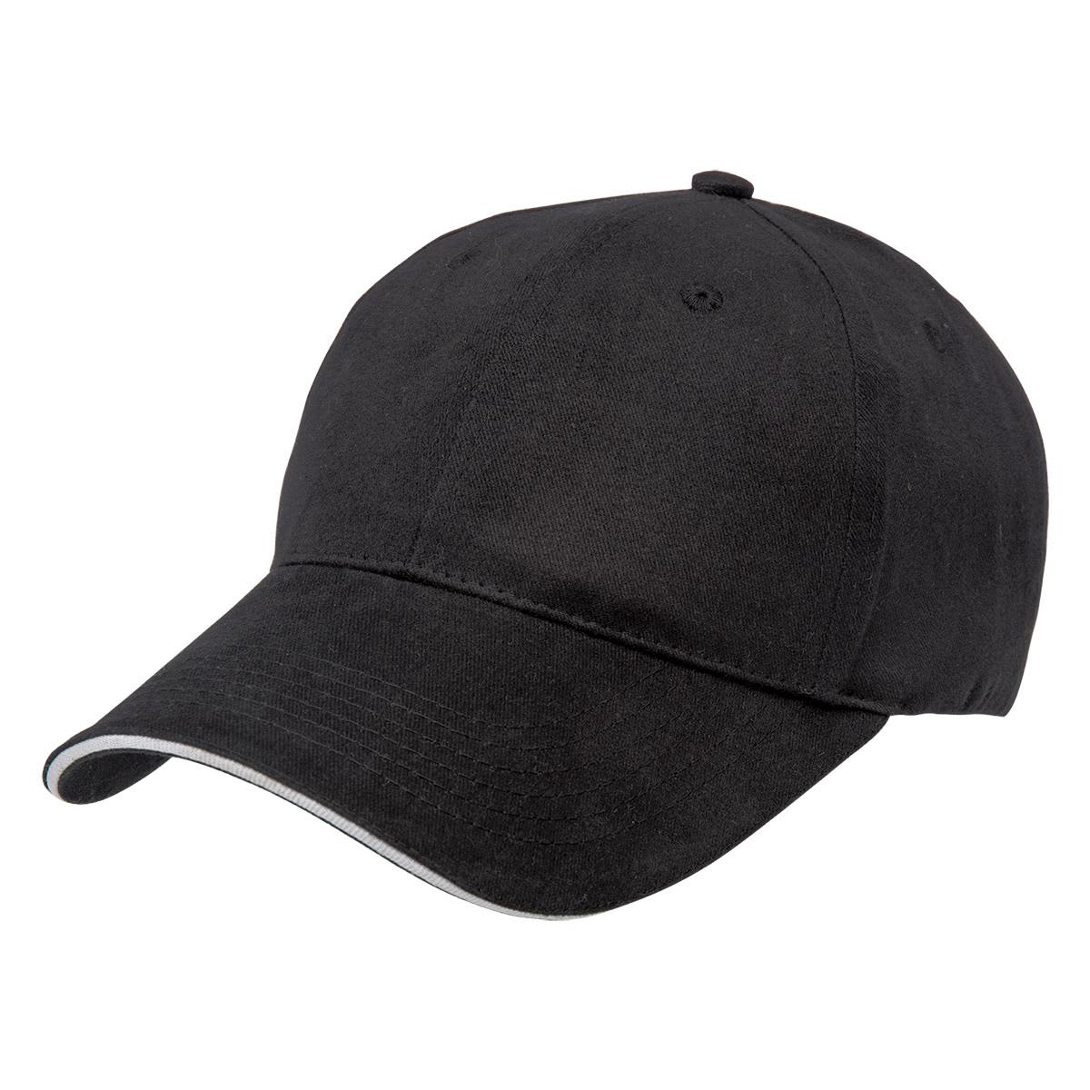 Premium Soft Sandwich Peak - 8001 Image Black,Chalk White