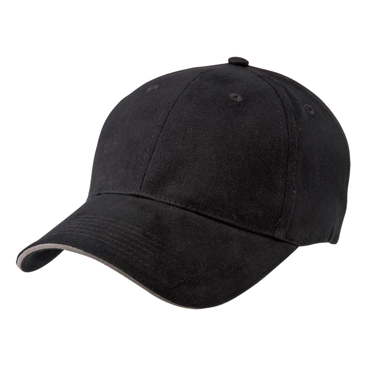 Premium Soft Sandwich Peak - 8001 Image Black,Grey