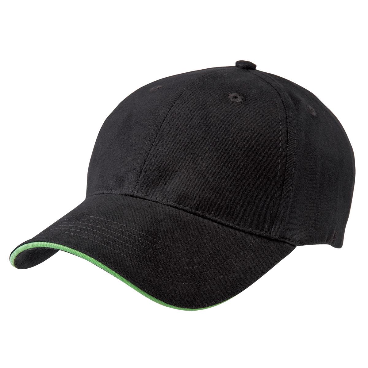Premium Soft Sandwich Peak - 8001 Image Black,Lime
