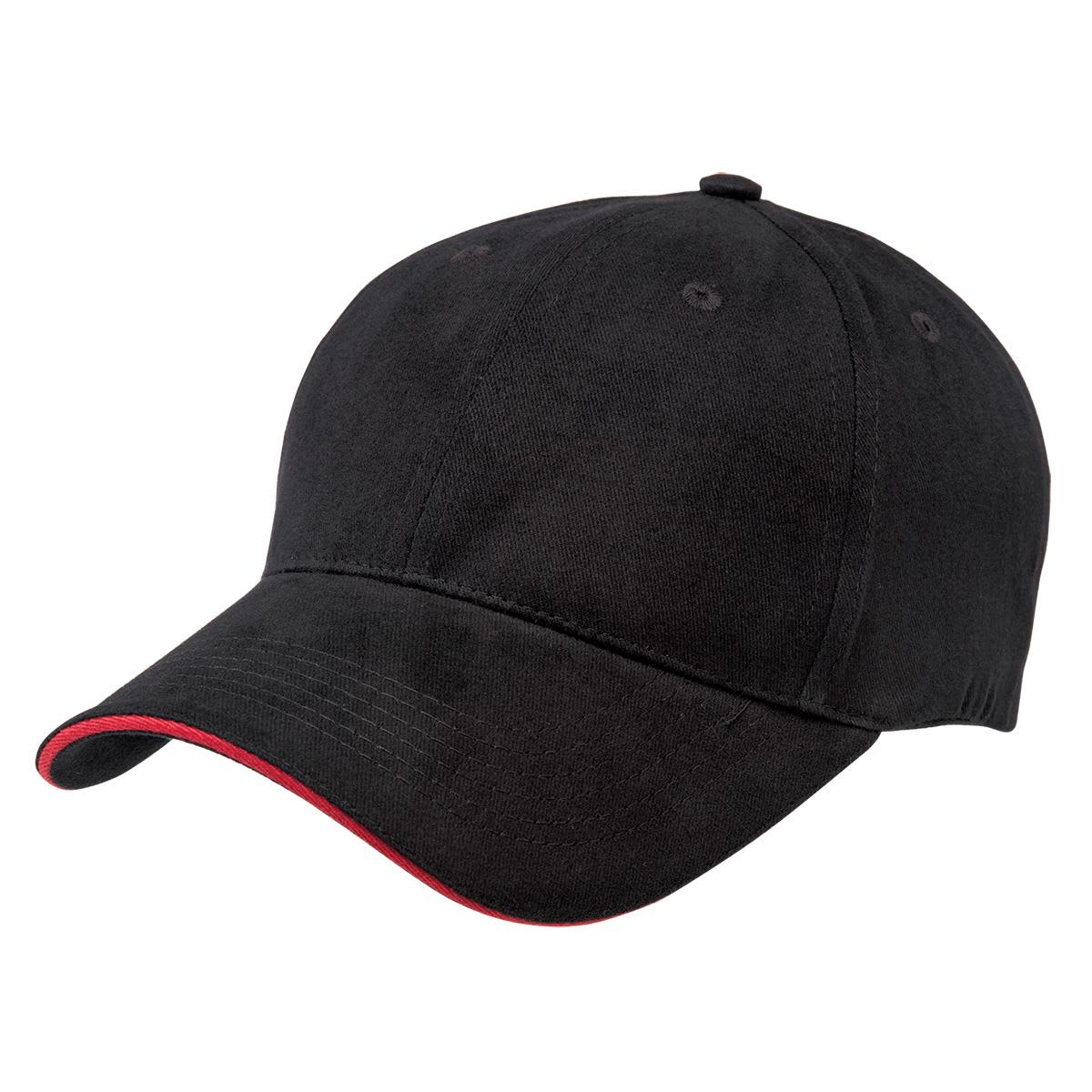 Premium Soft Sandwich Peak - 8001 Image Black,Red