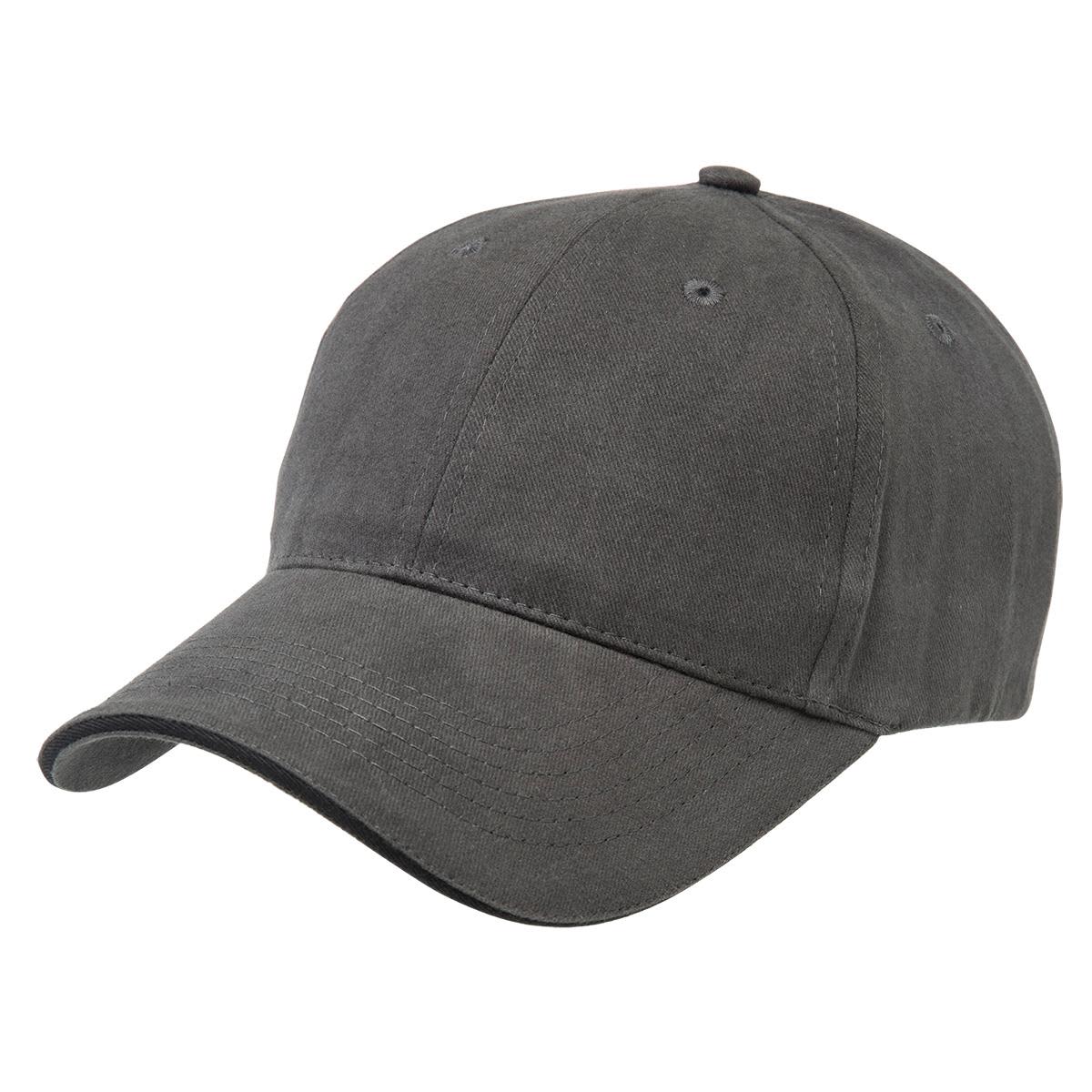 Premium Soft Sandwich Peak - 8001 Image Charcoal,Black