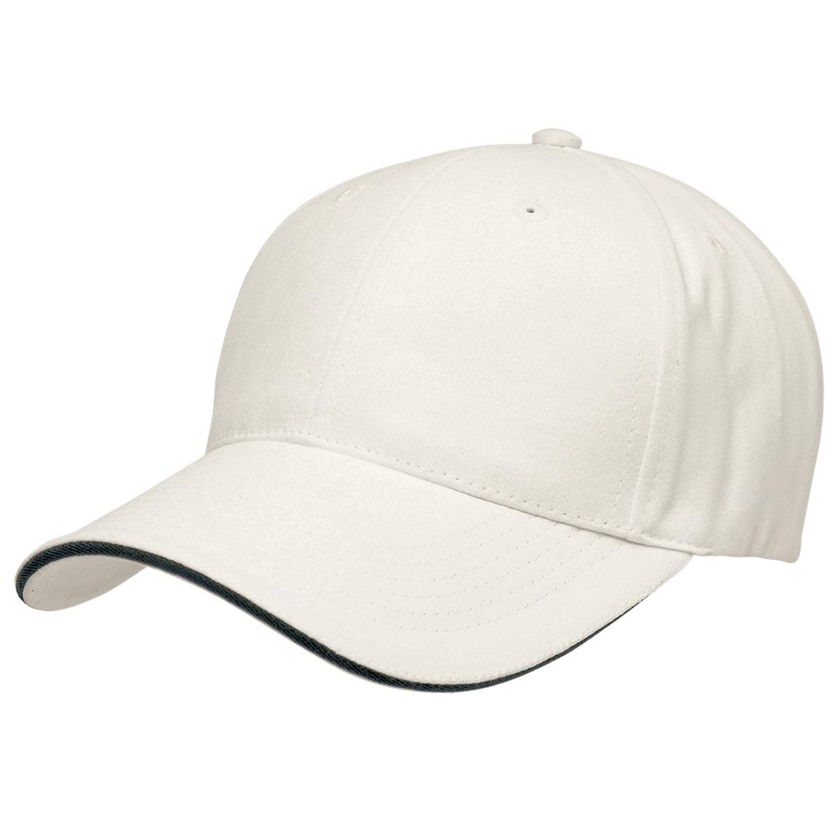 Premium Soft Sandwich Peak - 8001 Image Chalk White,Black