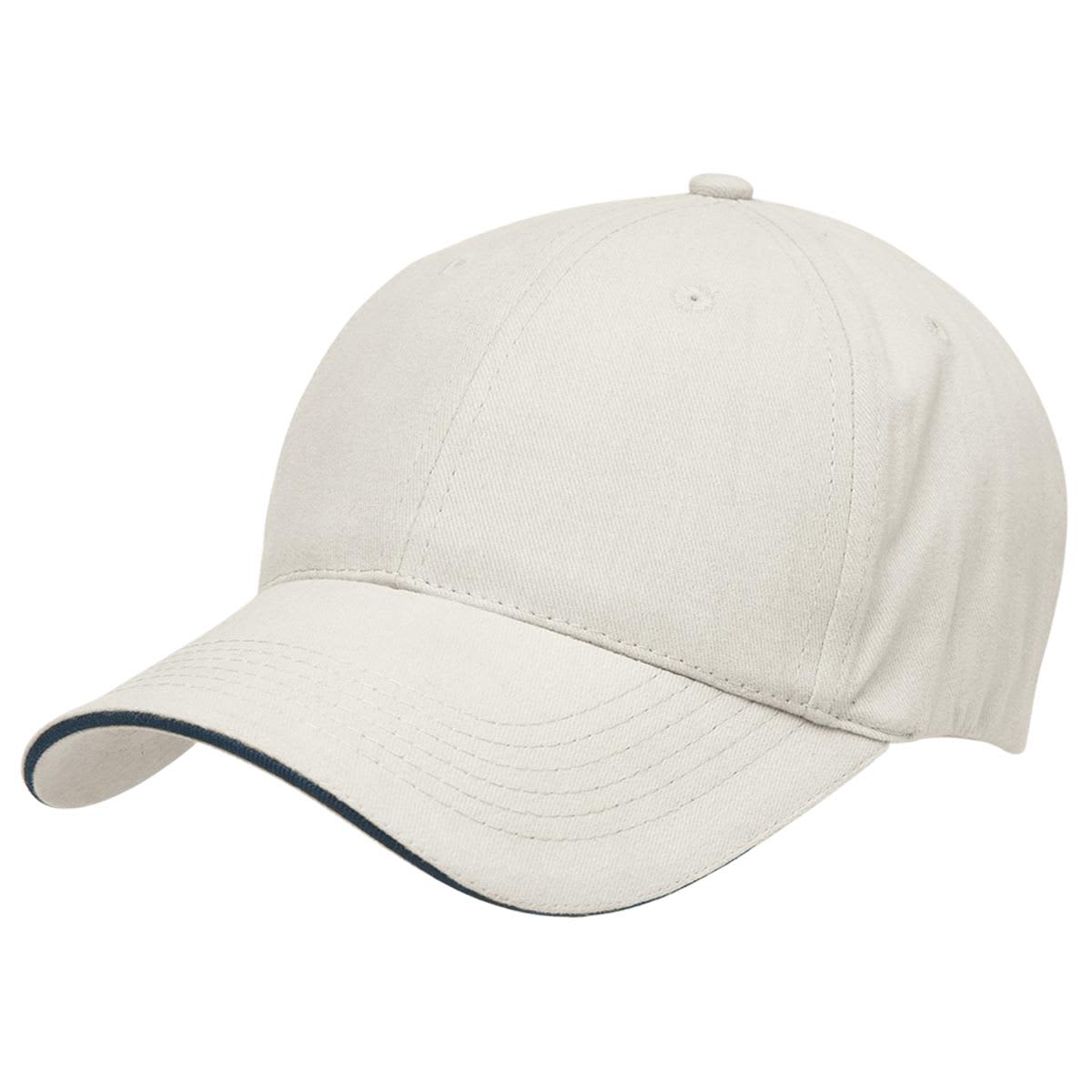 Premium Soft Sandwich Peak - 8001 Image Chalk White,Navy