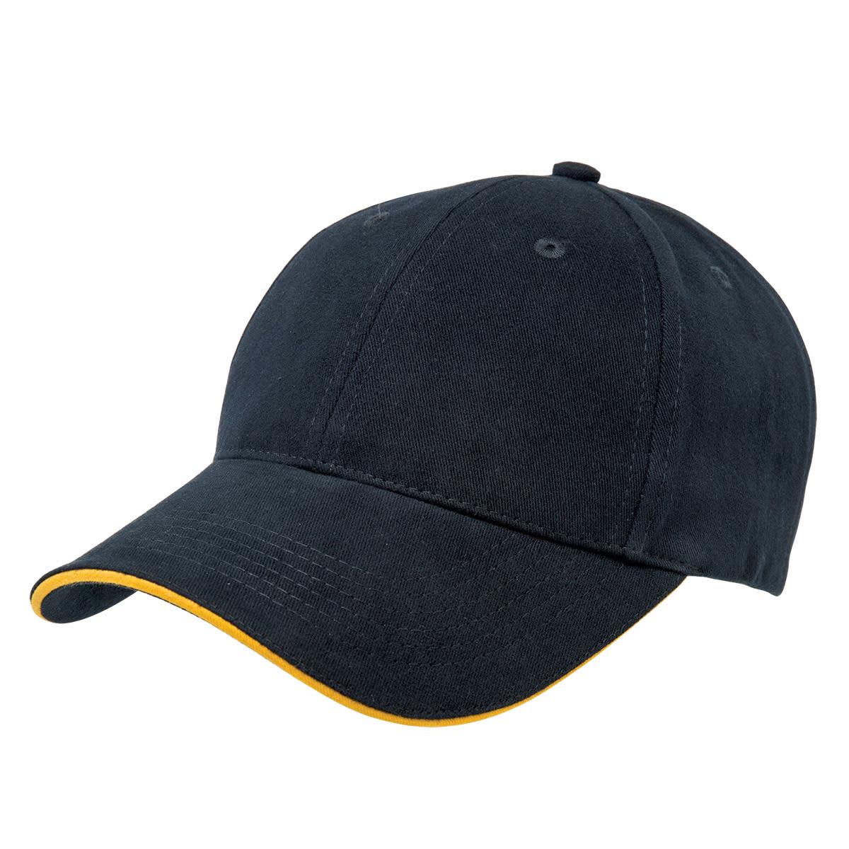 Premium Soft Sandwich Peak - 8001 Image Navy,Gold