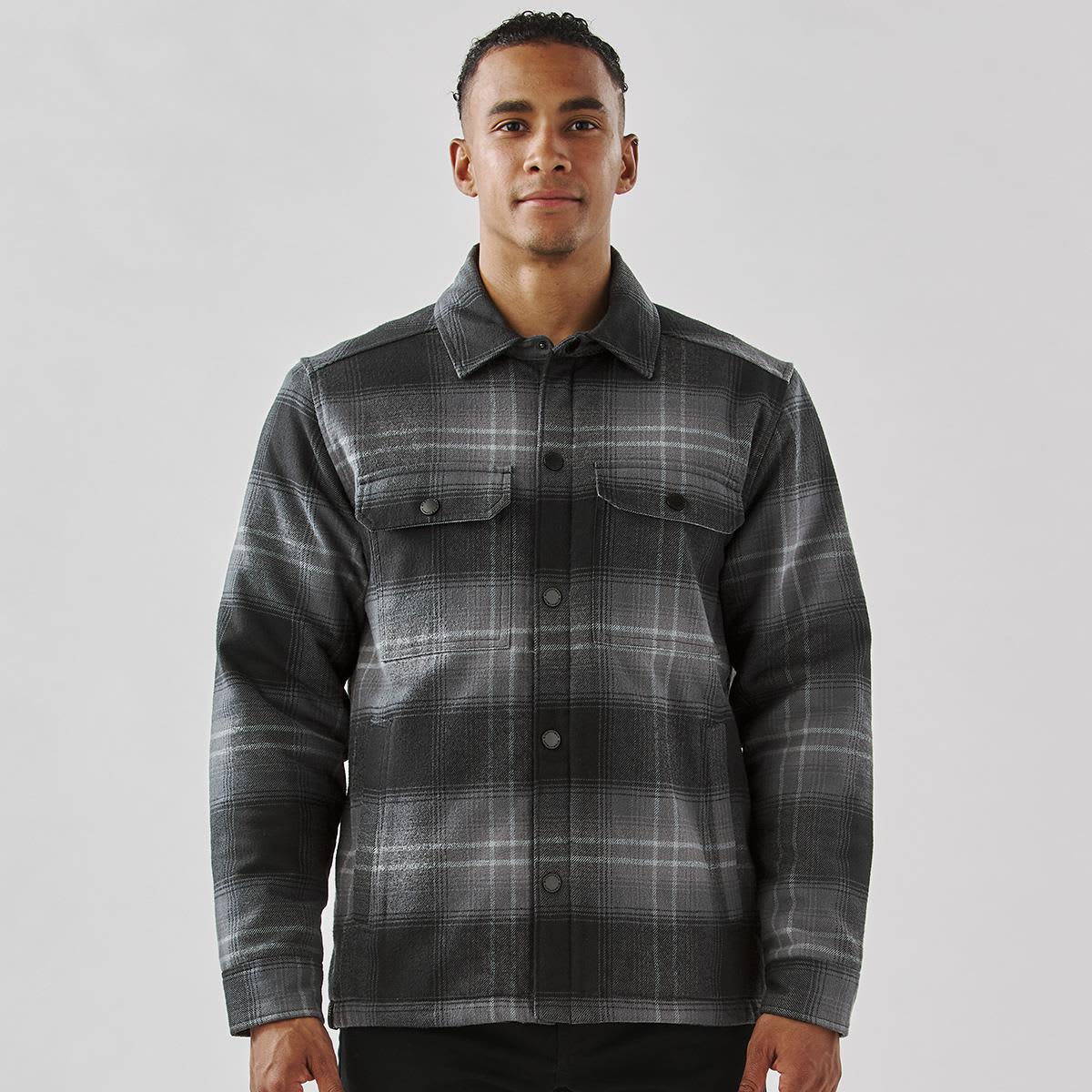 Men's Highland Sherpa Lined Plaid Jacket LE-CJK-1M