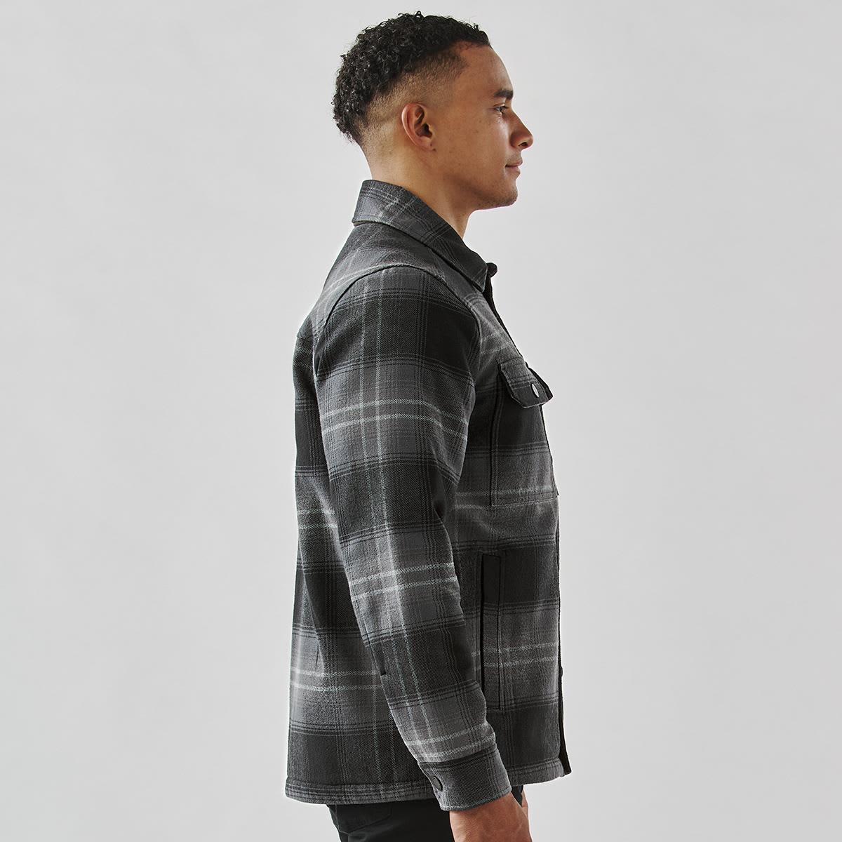 Men's Highland Sherpa Lined Plaid Jacket LE-CJK-1M
