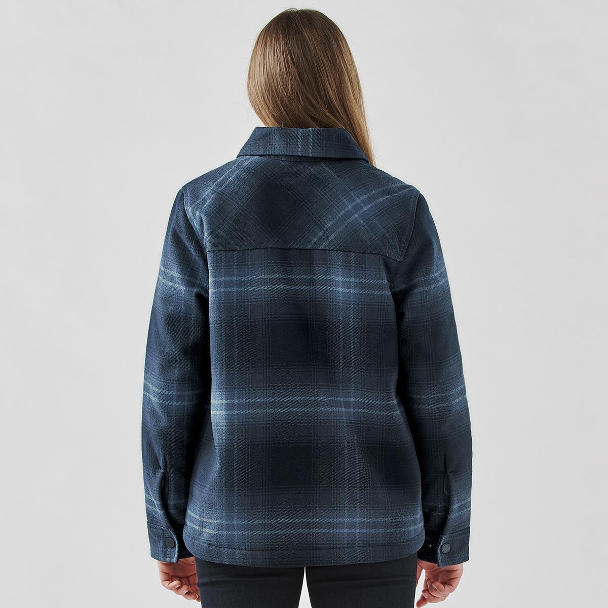 Women's Highland Sherpa Lined Plaid Jacket LE-CJK-1W