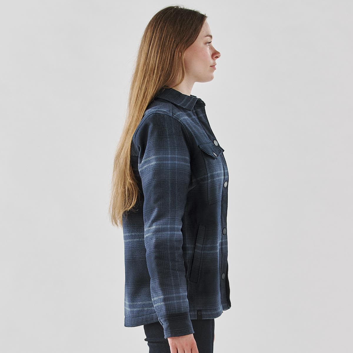 Women's Highland Sherpa Lined Plaid Jacket LE-CJK-1W