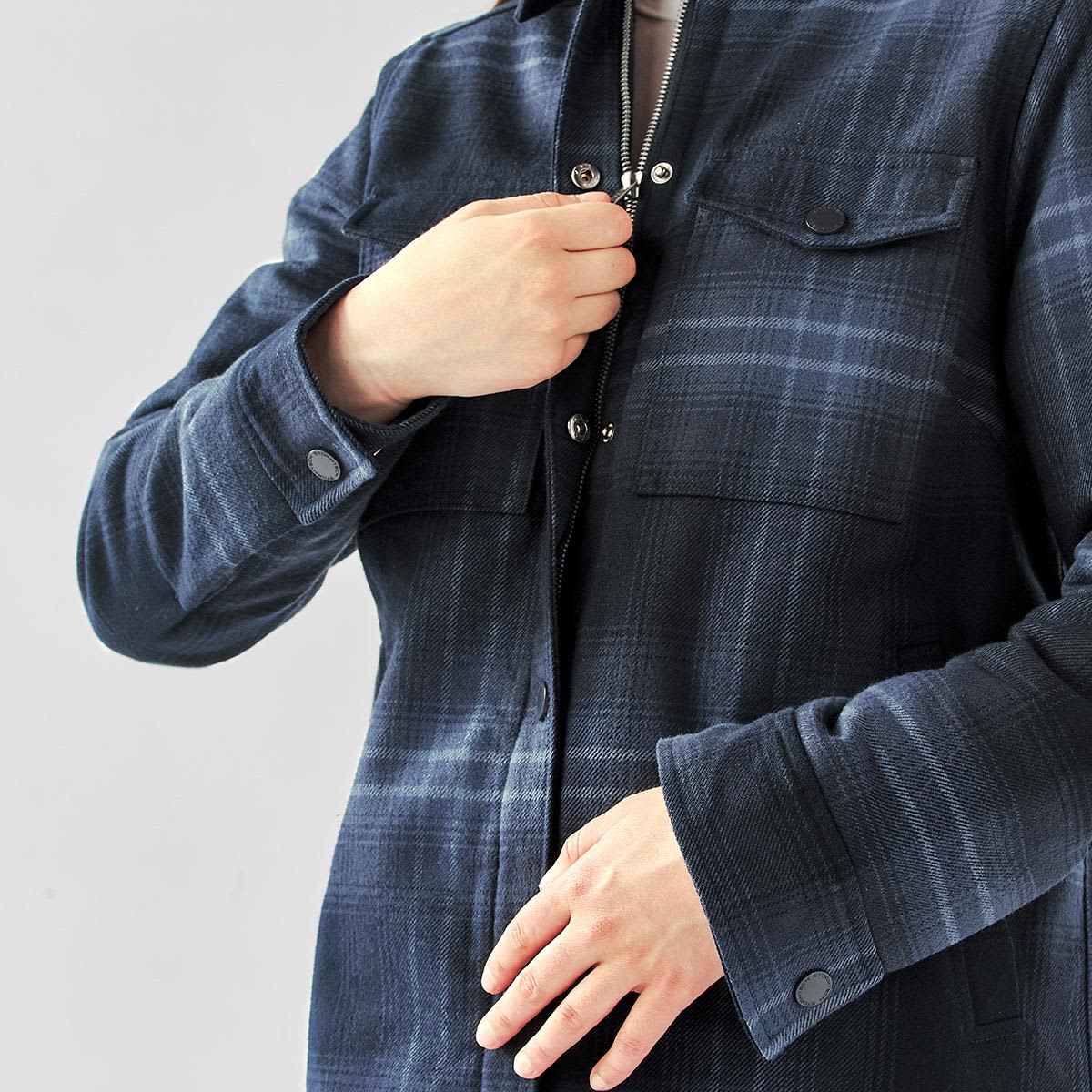 Women's Highland Sherpa Lined Plaid Jacket LE-CJK-1W