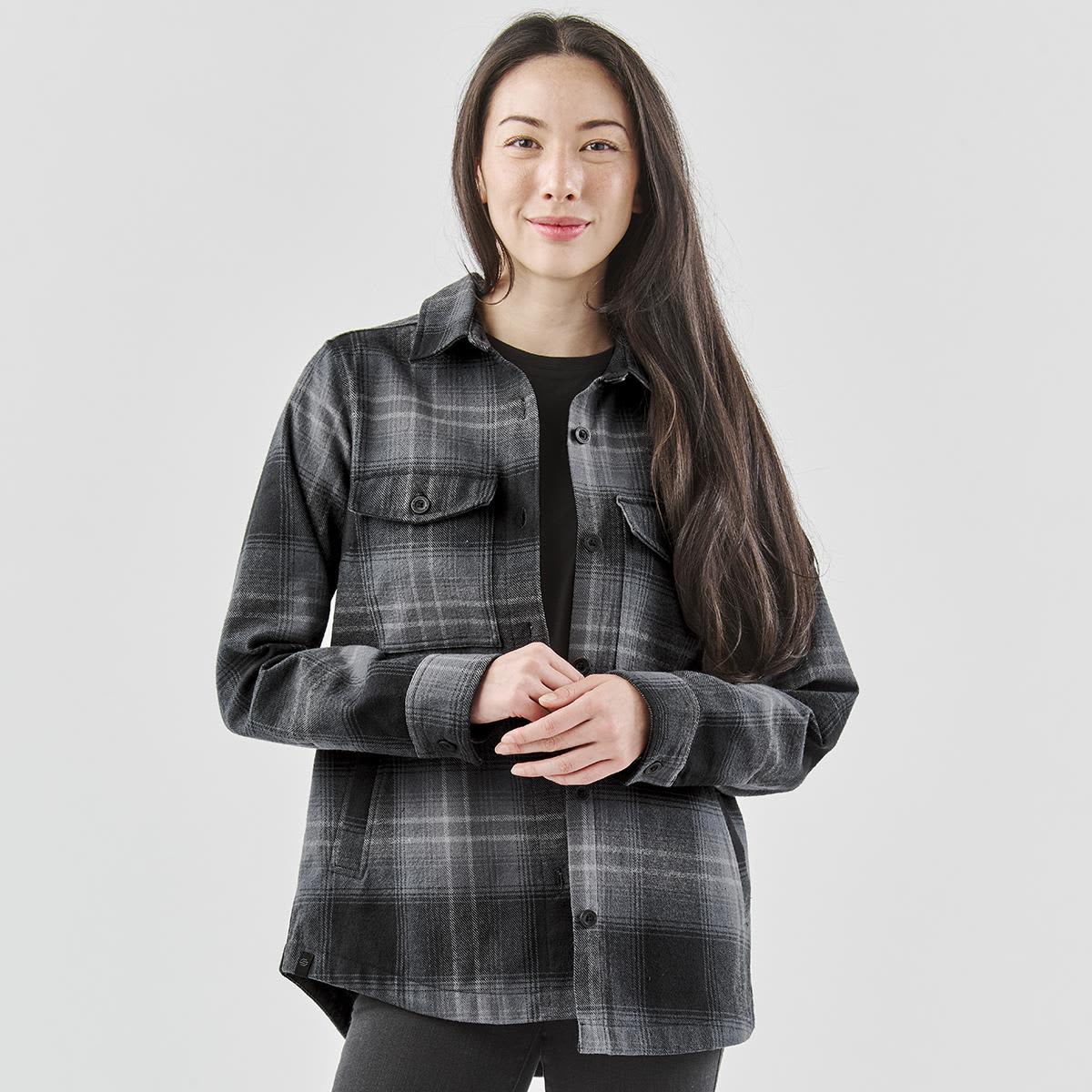 Women's Highland Plaid Shacket LE-CSH-1W