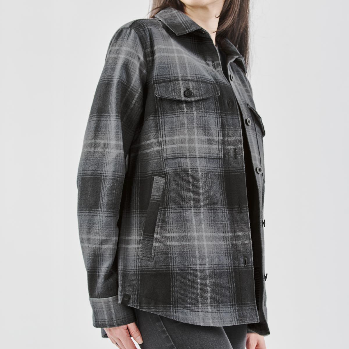 Women's Highland Plaid Shacket LE-CSH-1W