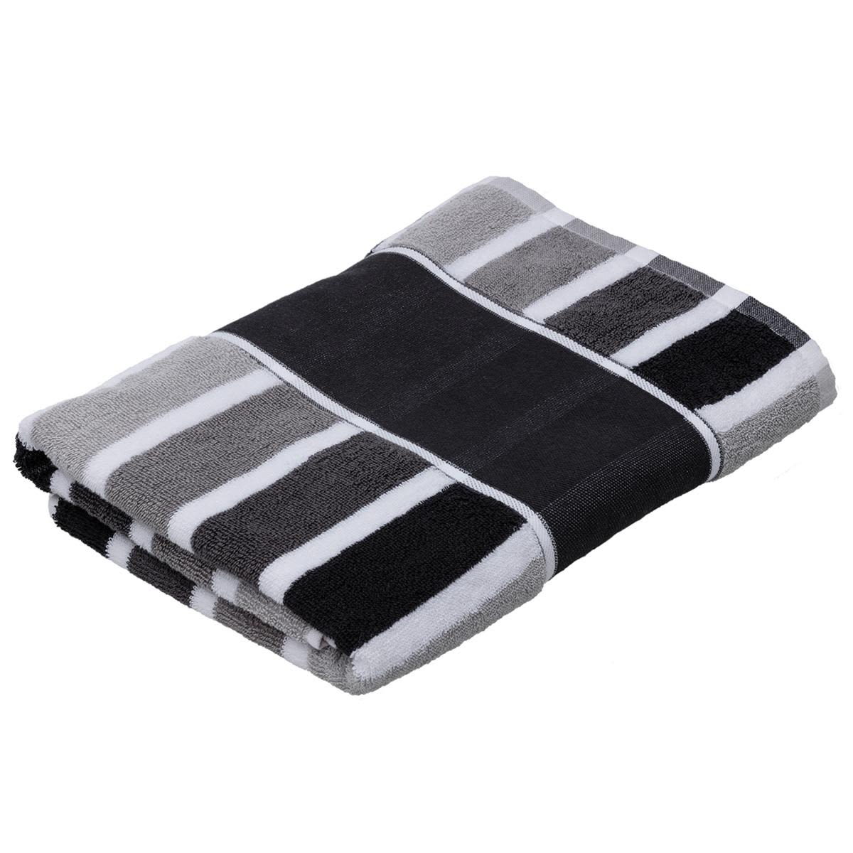 Cabana Towel - M145 Image Black,Charcoal,Grey,Silver