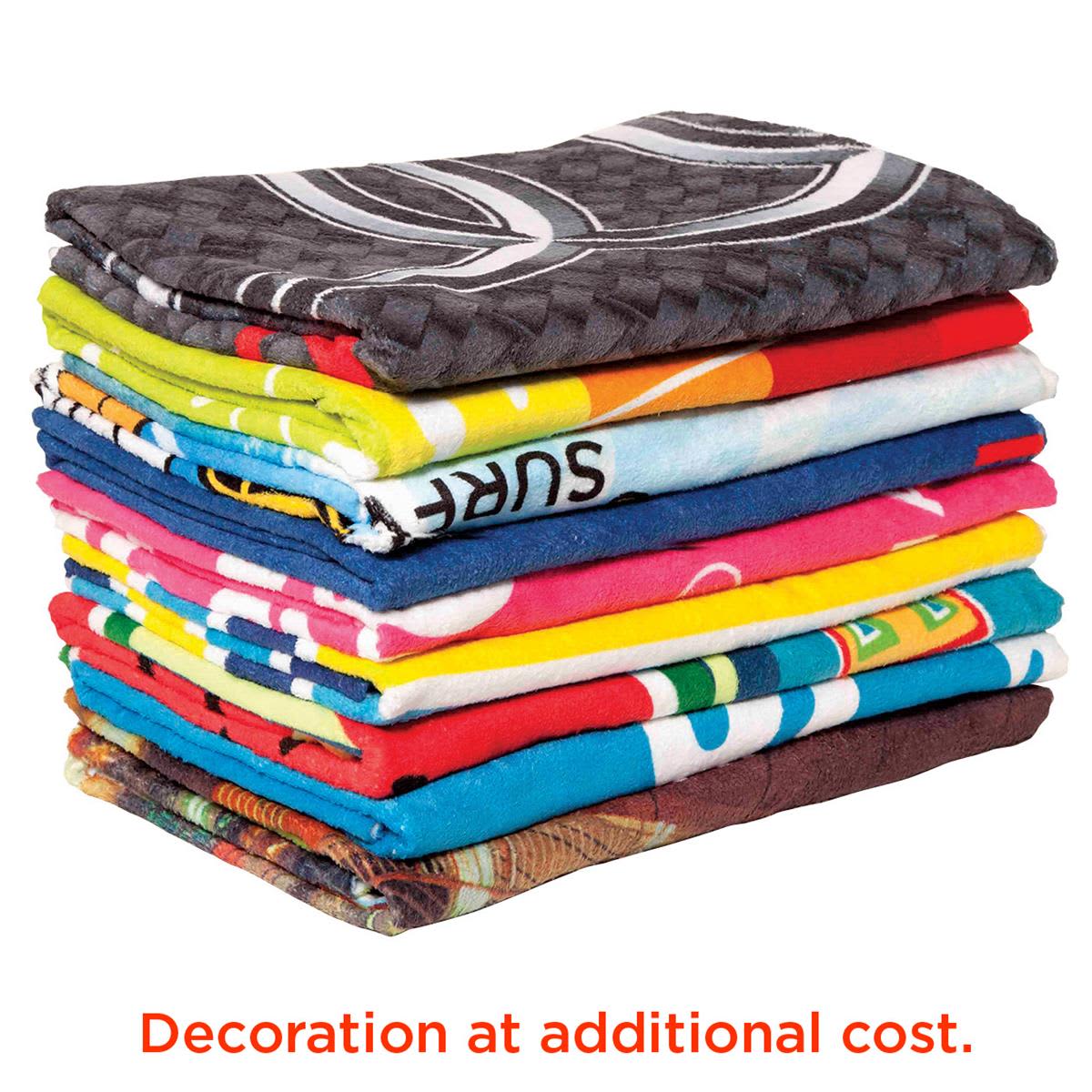 Custom Sublimation Beach Towel - M180 Image White