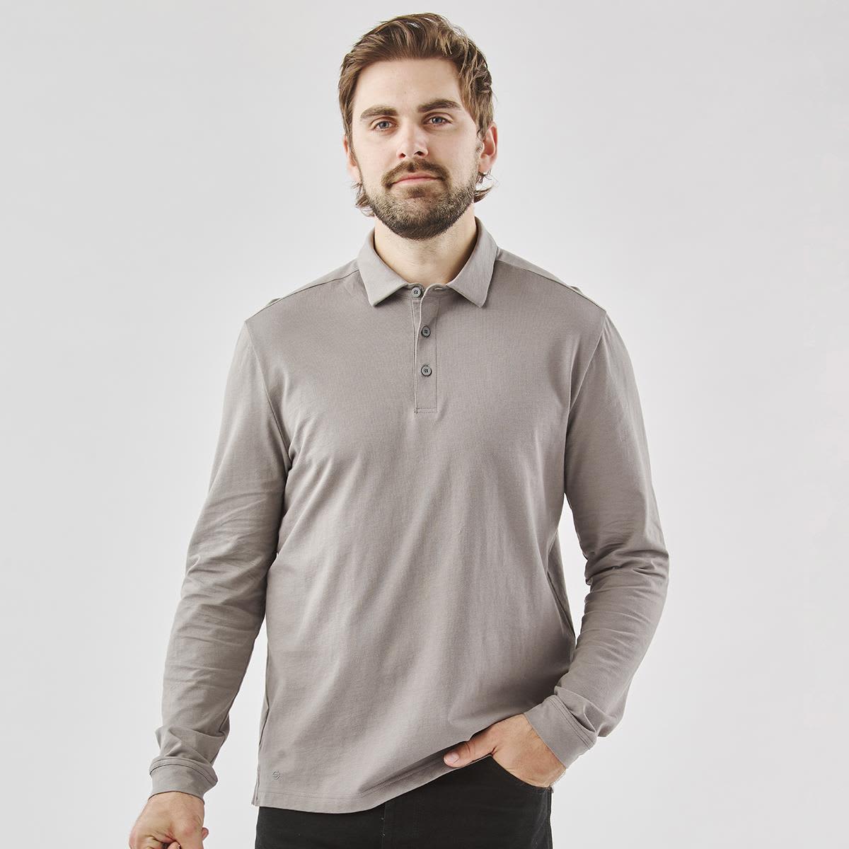 Men's Nevada L/S Micro Pique Polo LE-PLX-1M