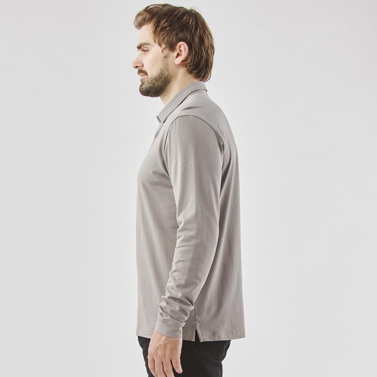Men's Nevada L/S Micro Pique Polo LE-PLX-1M
