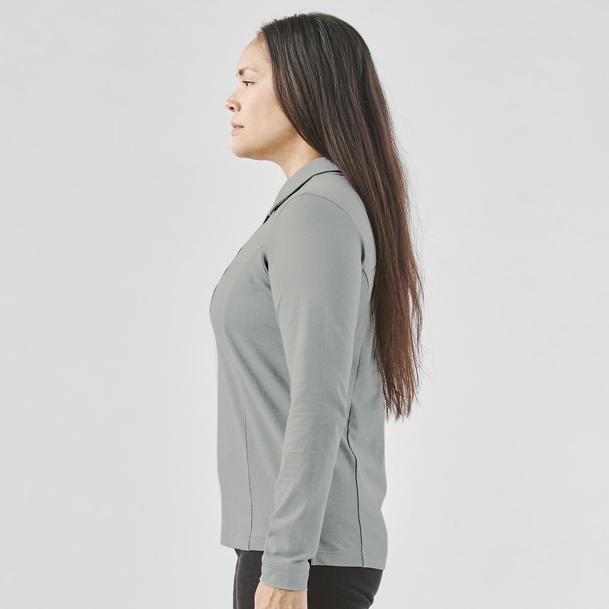 Women's Nevada L/S Micro Pique Polo LE-PLX-1W