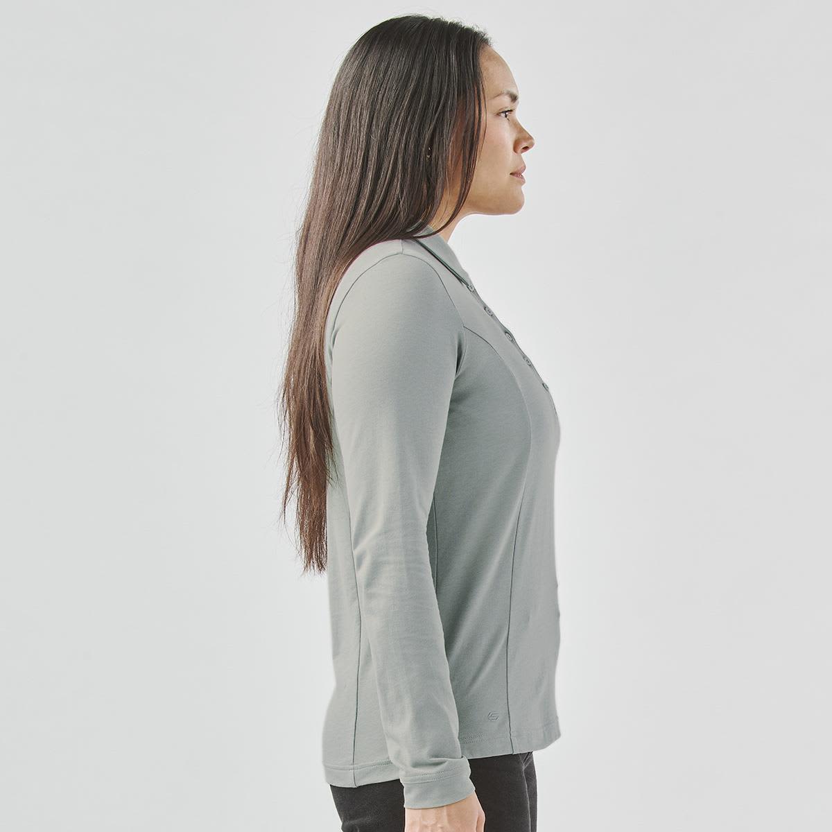 Women's Nevada L/S Micro Pique Polo LE-PLX-1W