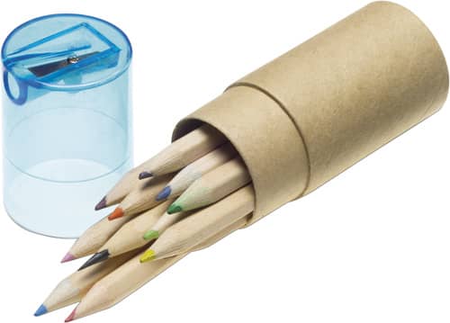 ABS and cardboard tube with pencils