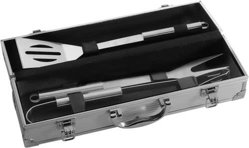 Stainless steel barbecue set