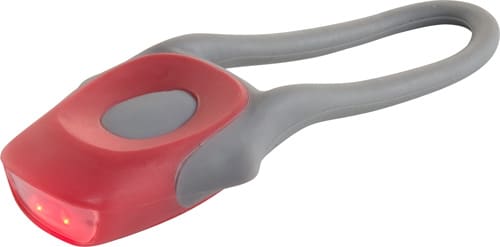 Plastic and silicone bicycle light