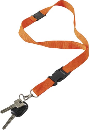 Polyester (300D) lanyard and key holder