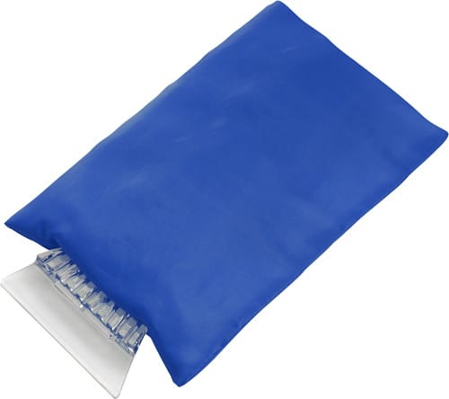 ABS ice scraper and polyester glove