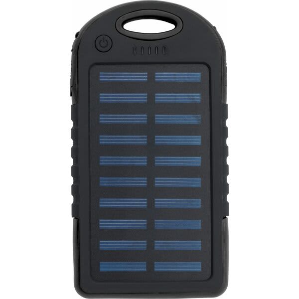 Rubberized ABS solar power bank Arin