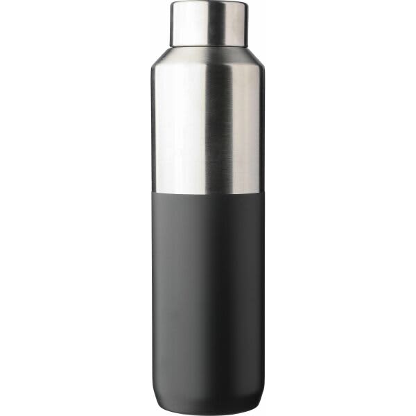 Recycled stainless steel double-walled drinking bottle (600 ml) Esen