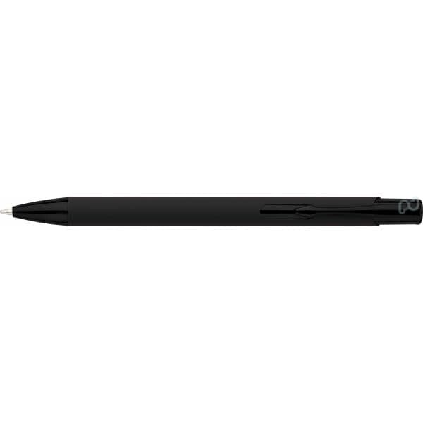 Recycled aluminium rubberized ballpen Anisa