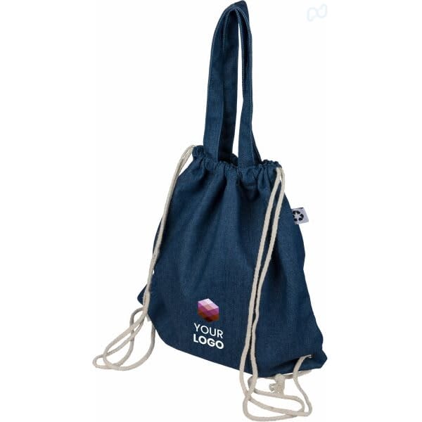 Recycled denim drawstring bag Dex
