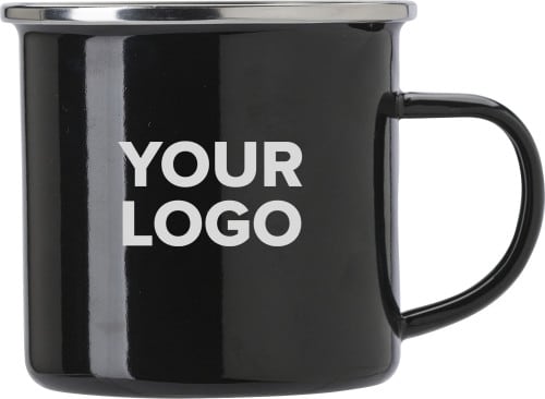 Enamel drinking mug (350 ml) - 709888 Image 
