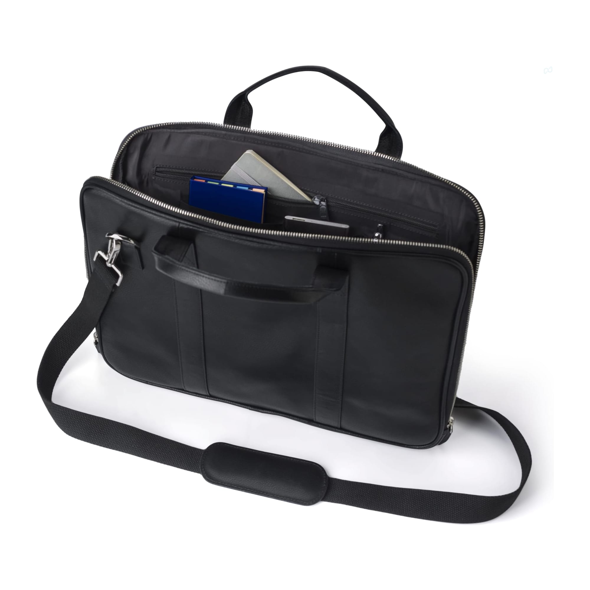Leather laptop bag Michael