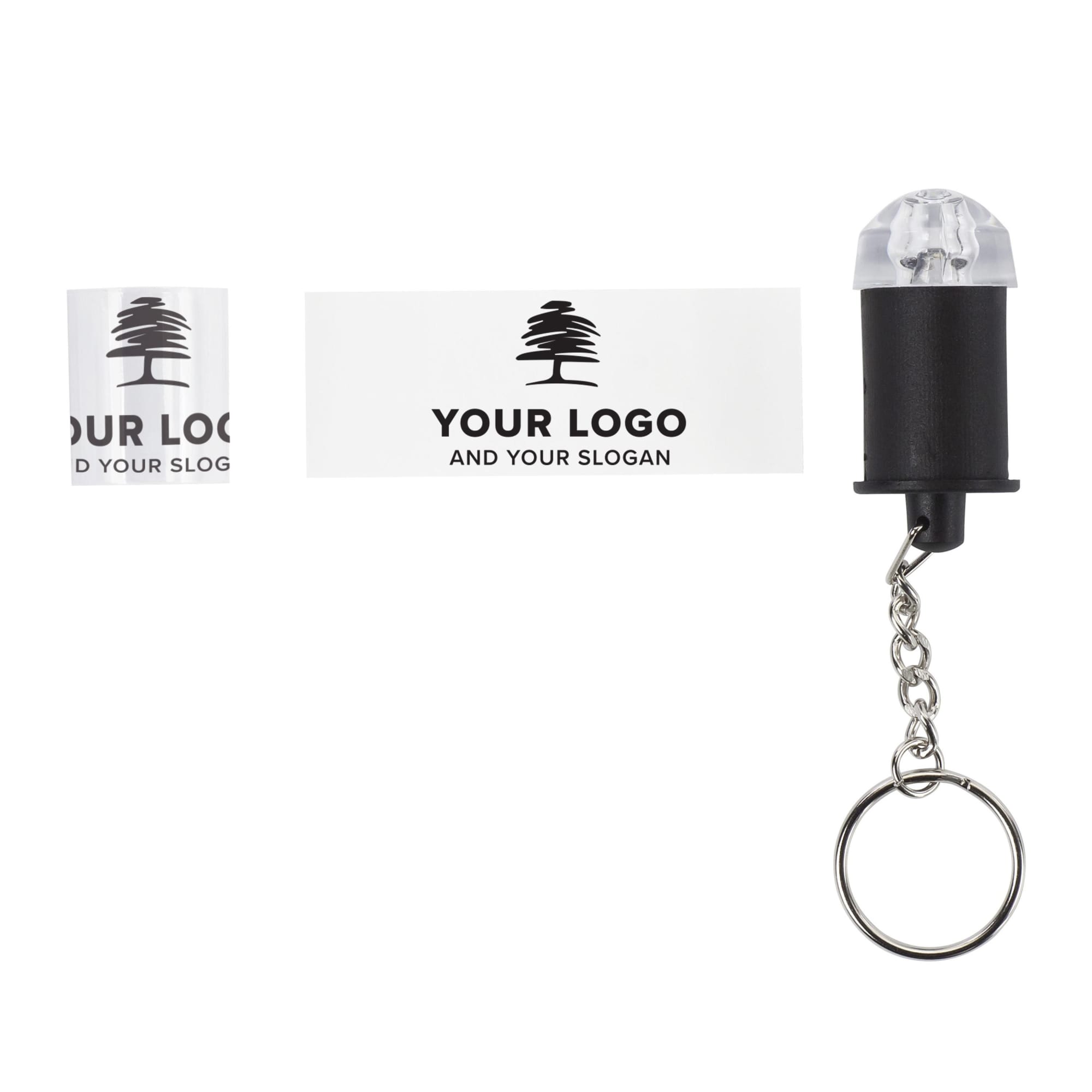 ABS key holder with light