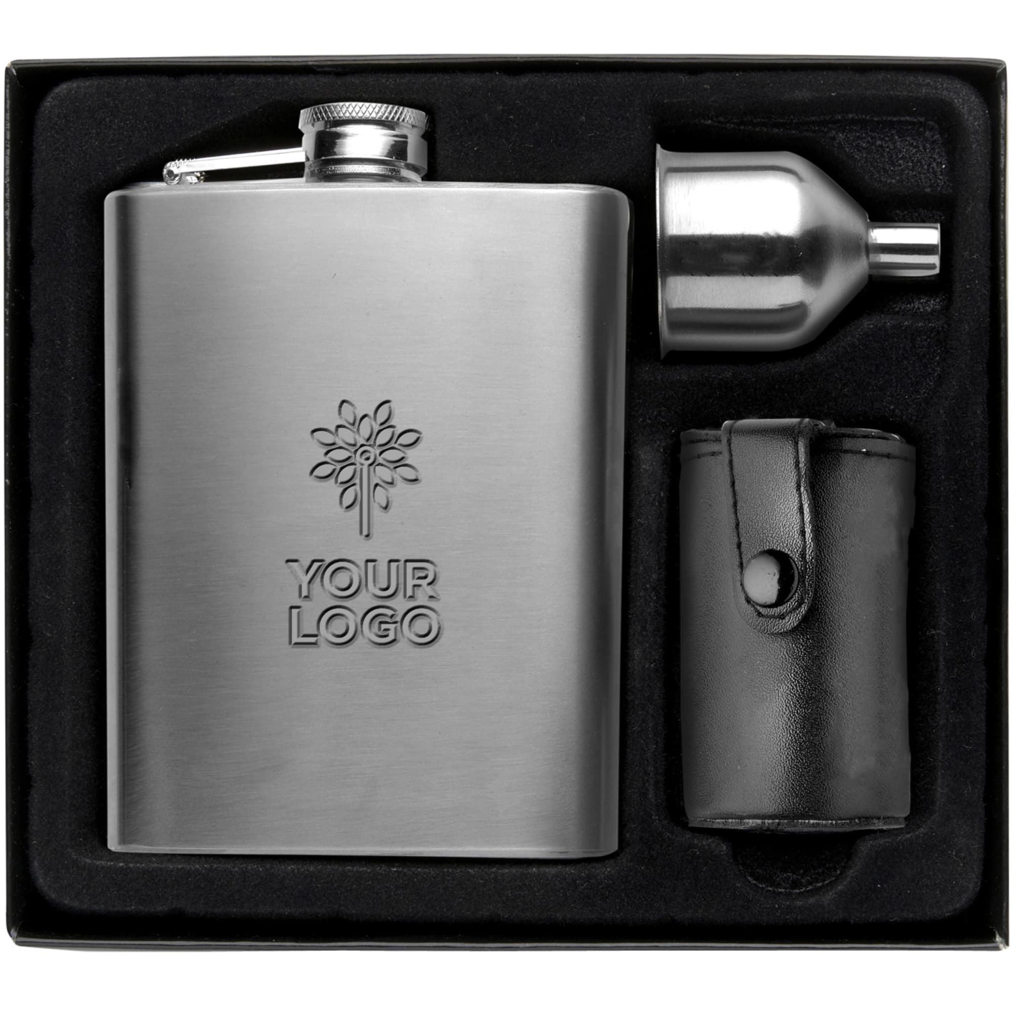Stainless steel hip flask