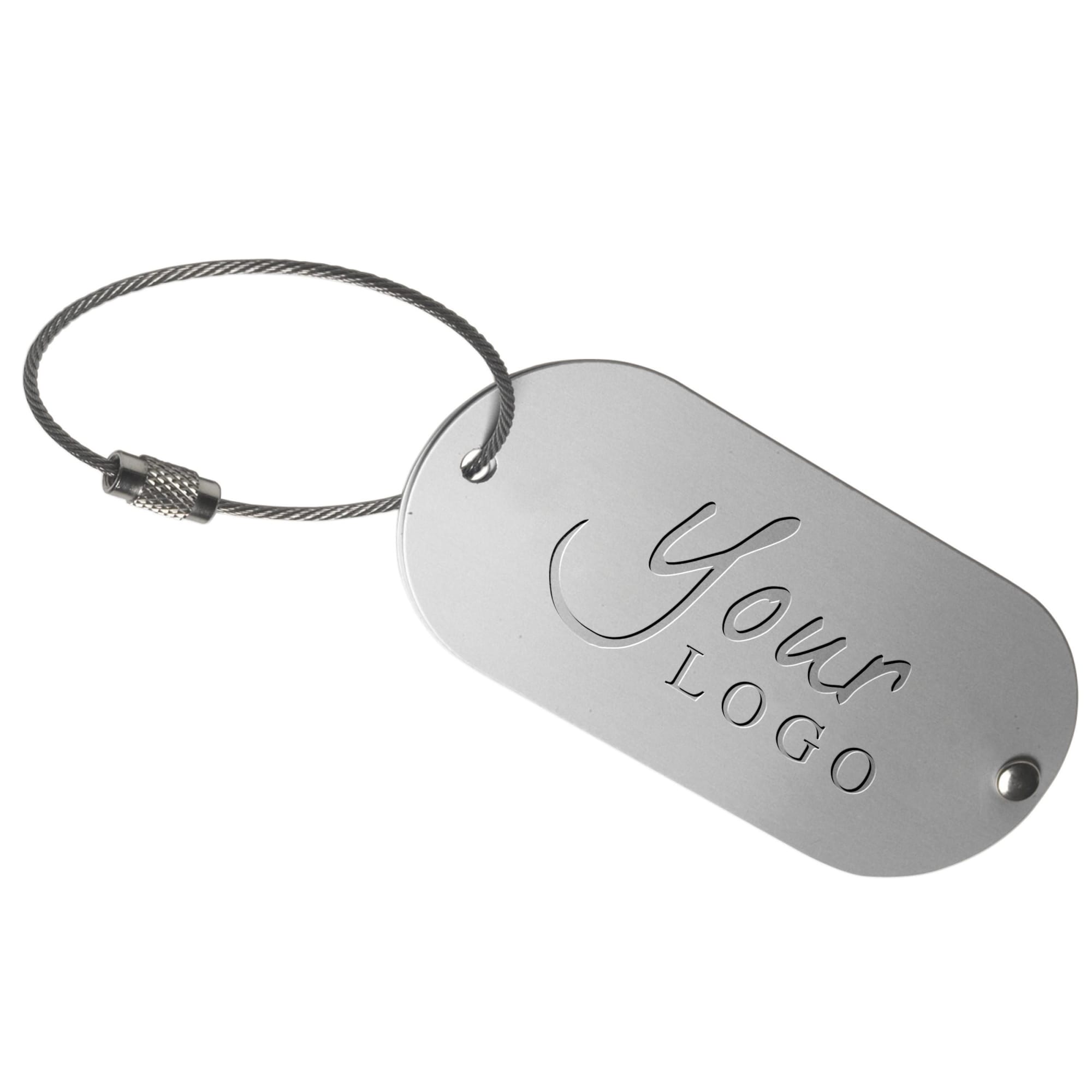 Aluminium luggage tag